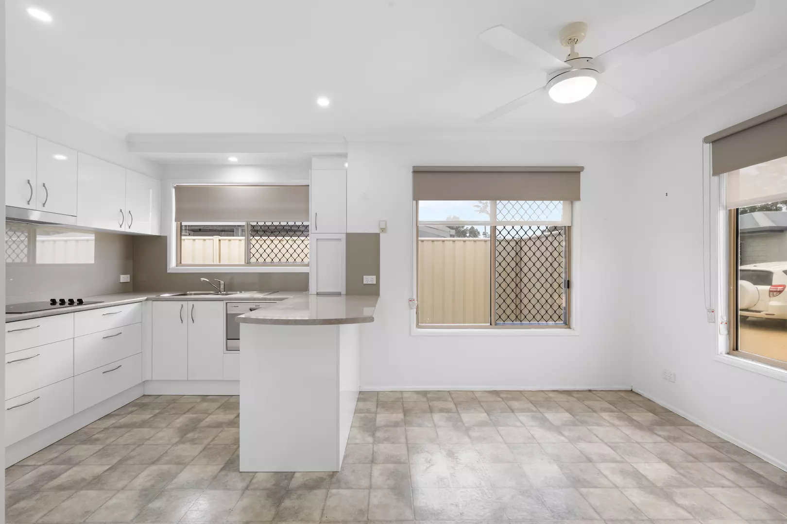 Easy walk to the clubhouse and on the sunny side of Palm Court.