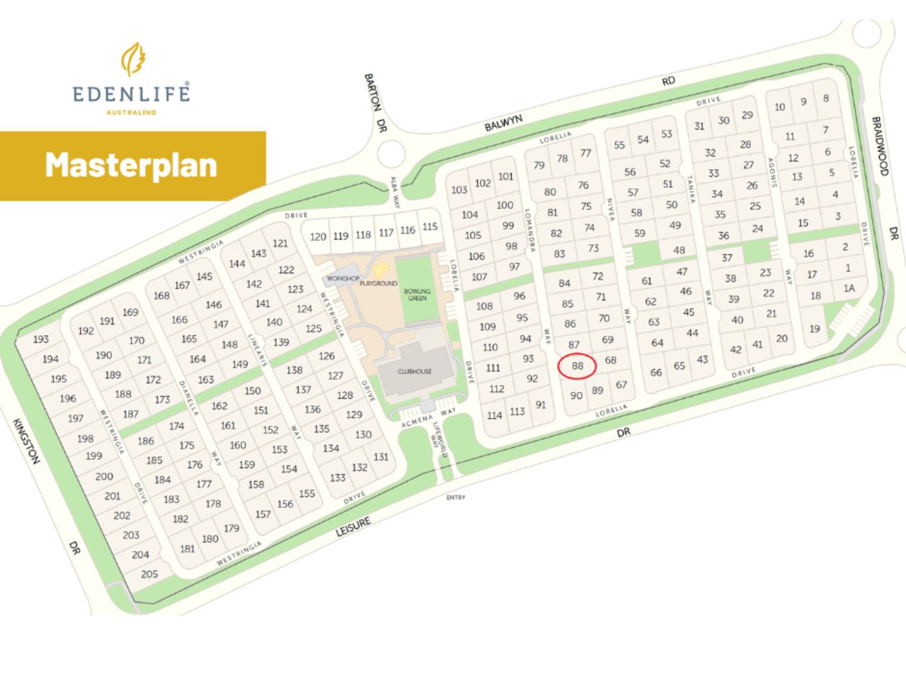 The Sandpiper, Lot 88