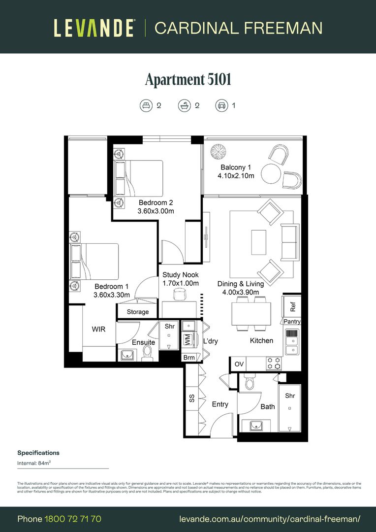 Two Bedroom | Apartment 5101