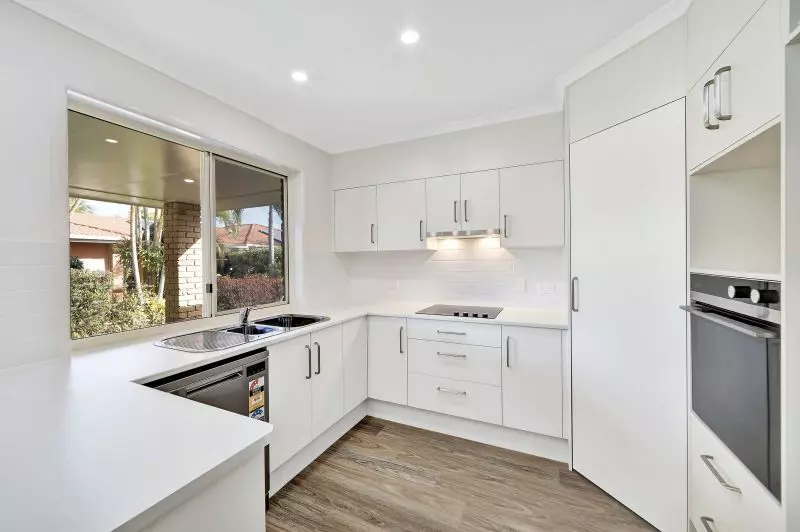 A quiet, peaceful garden surrounds this large 3 bedroom villa