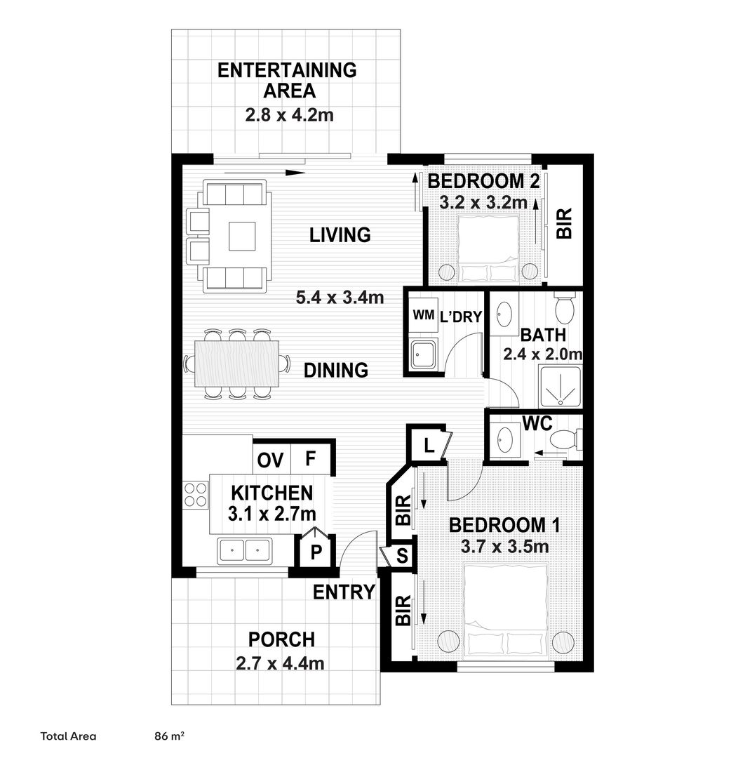 Bright Villa with Private Courtyard