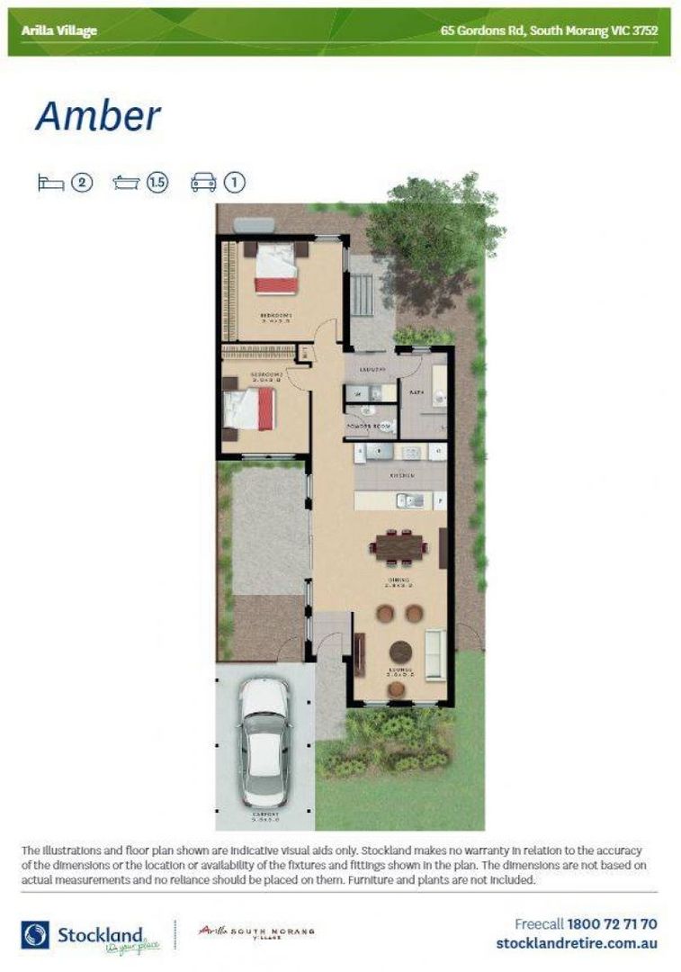 Freshly renovated two bedroom retreat in prime location in Arilla Village