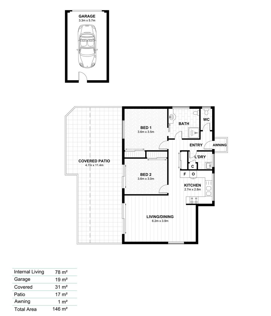 Refreshed Light-Filled Home with Spacious Courtyard