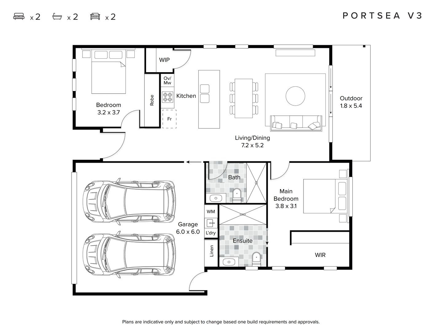 Final Release 3 Bed 2 Bath 2 Car Homes
