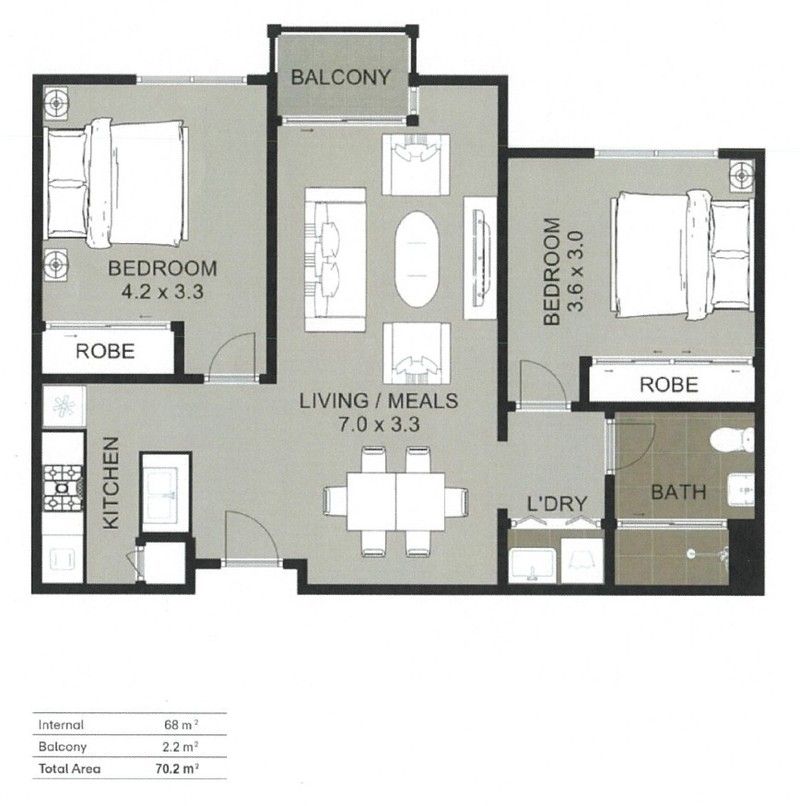 Bright, Spacious Apartment with Private Balcony in Prime Location