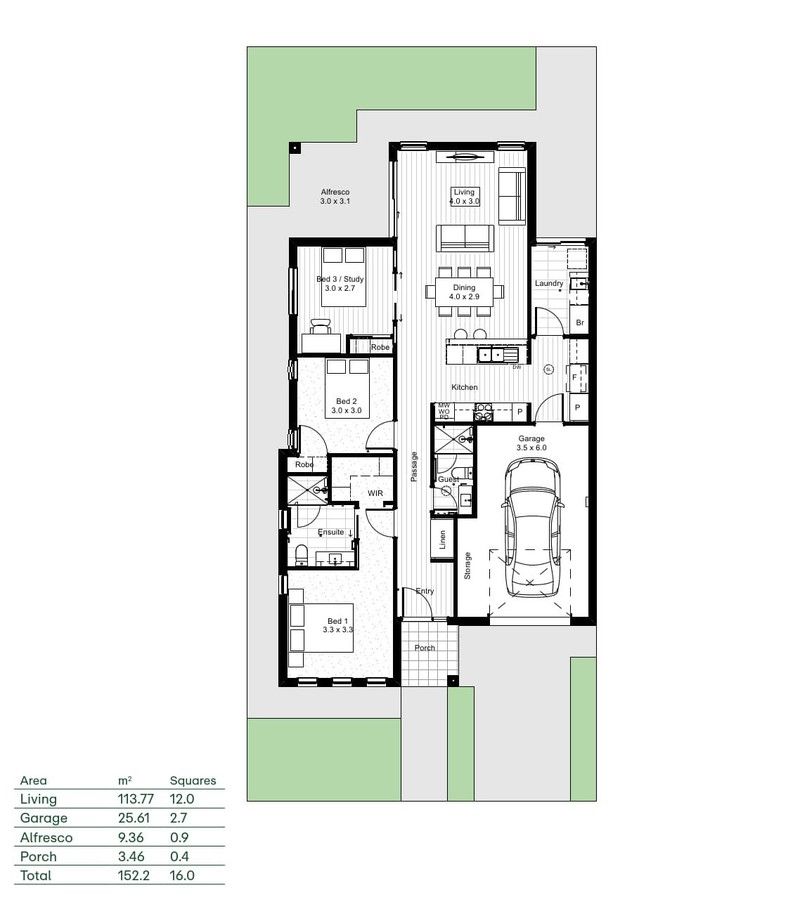 Modern Living with East-Facing Living Area and Backyard