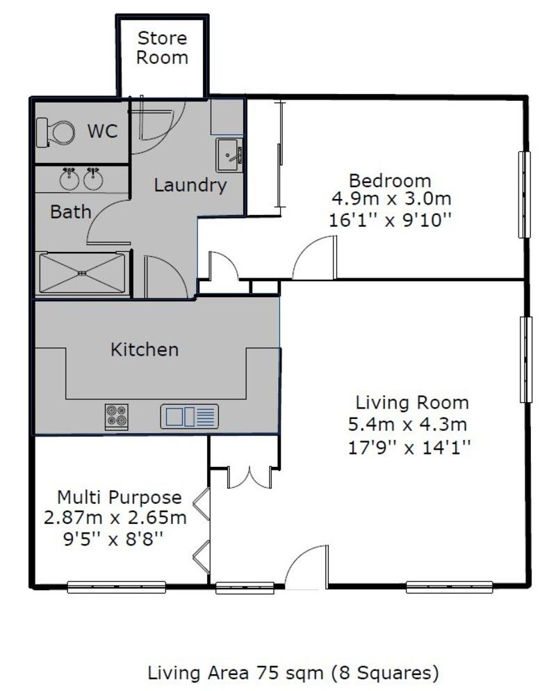 Village Heart Retreat with Vaulted Ceilings and Courtyard