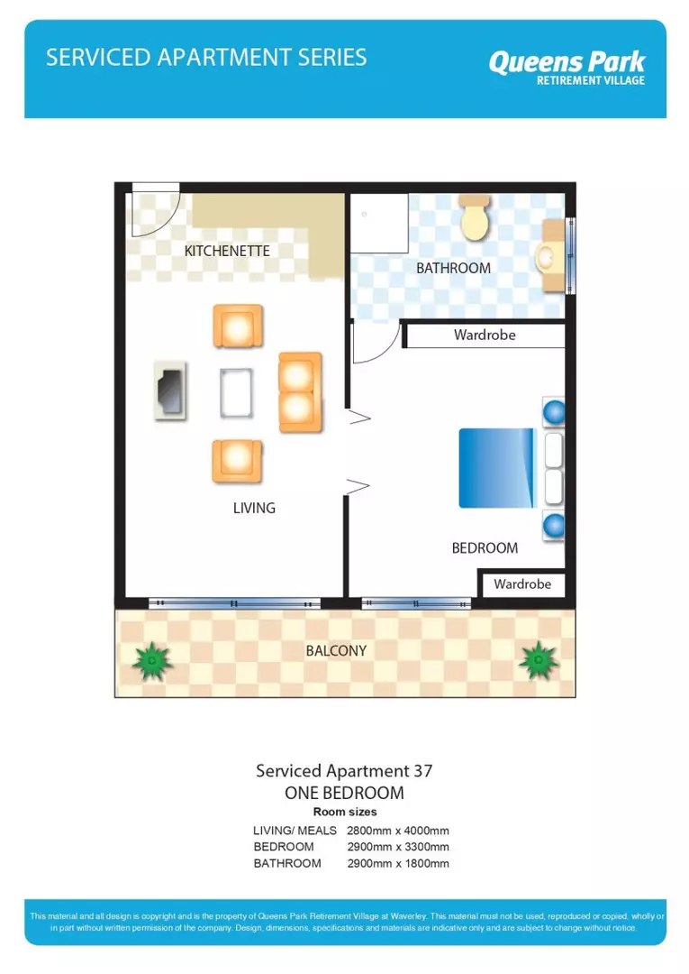 Beautifully refurbished one bedroom serviced apartment with sunny balcony overlooking the pool area.