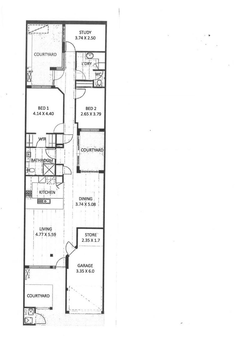 SOLD North facing, courtyard villa in the heart of Mercy Village.