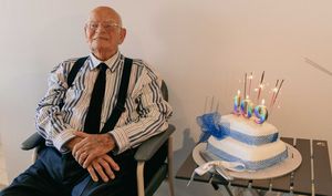 Australia's oldest man still lives on his own and puts down his longevity to good habits
