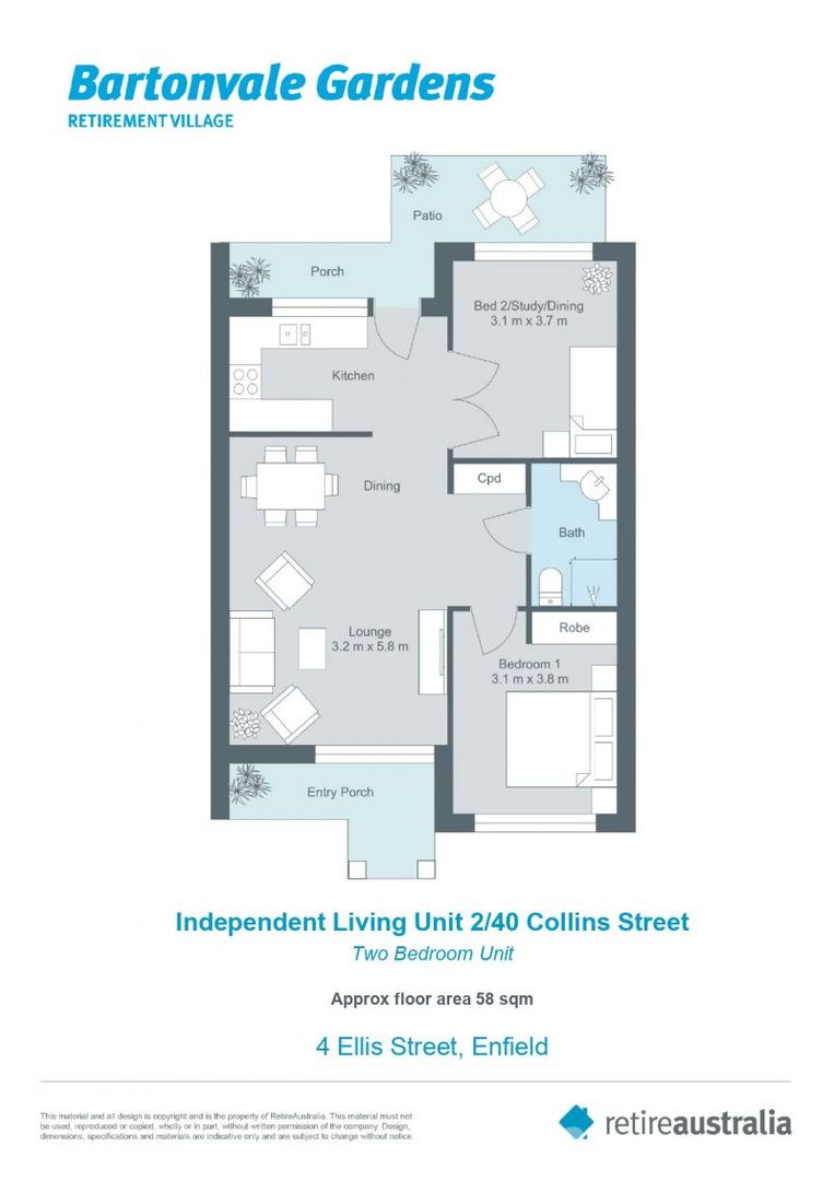 This lovely unit has street frontage