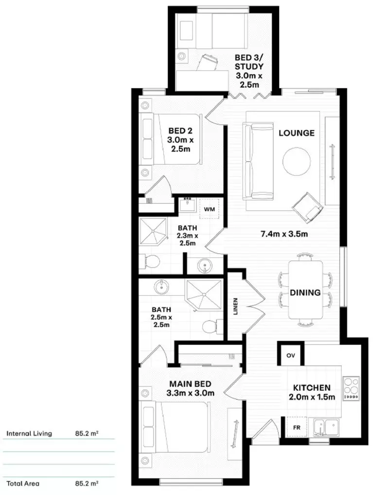 Beautiful, Spacious Villa with Fresh Updates