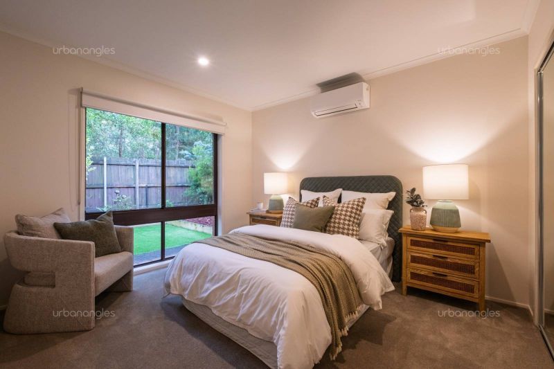 Exclusive two-bedroom villa featuring a pristine backyard