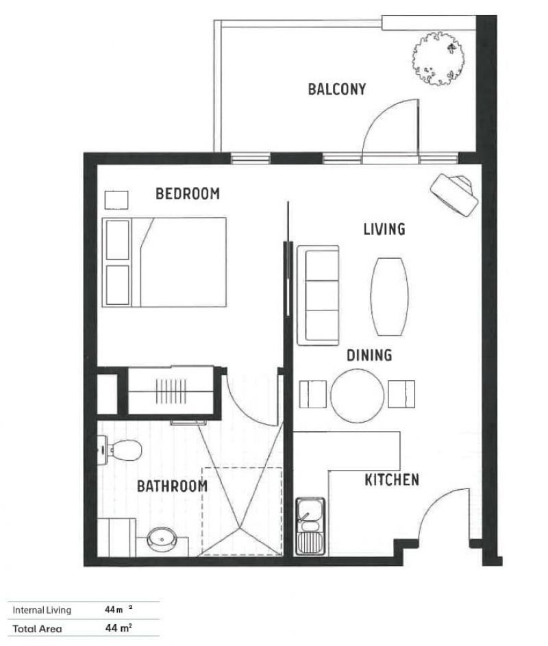 Freshly Renovated with Leafy Balcony Views