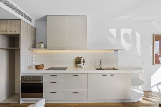 Seamless and light-filled one-bedroom apartment