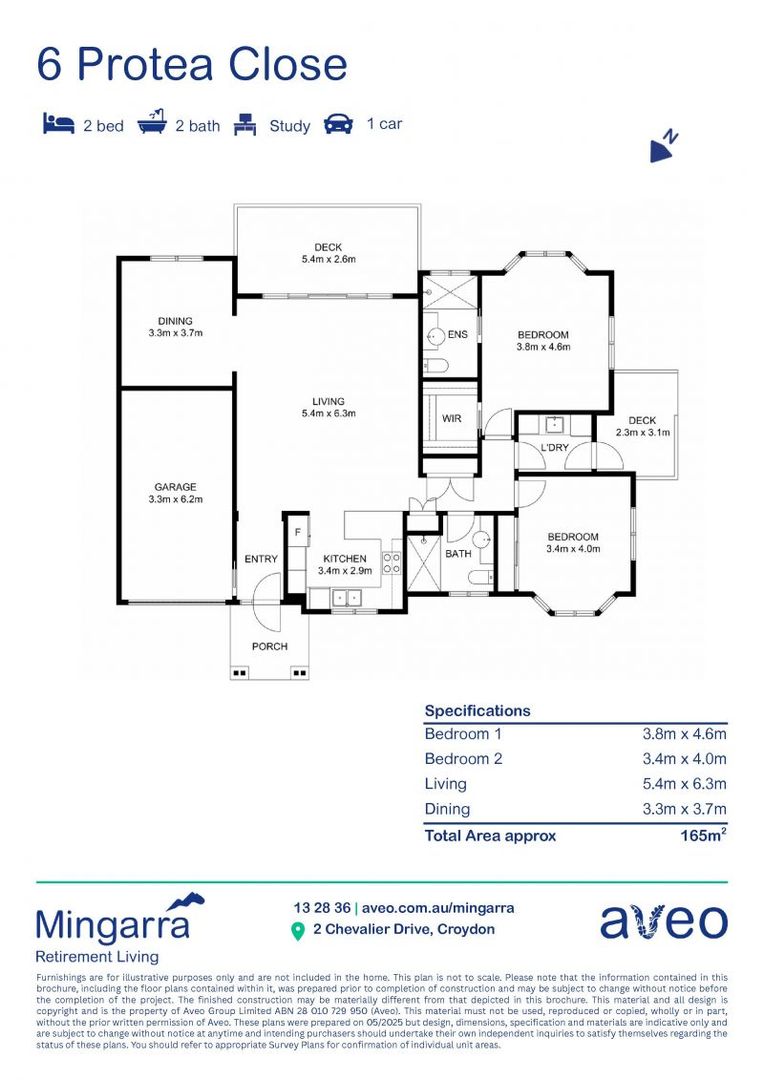 Two-bedroom plus study villa - under renovation