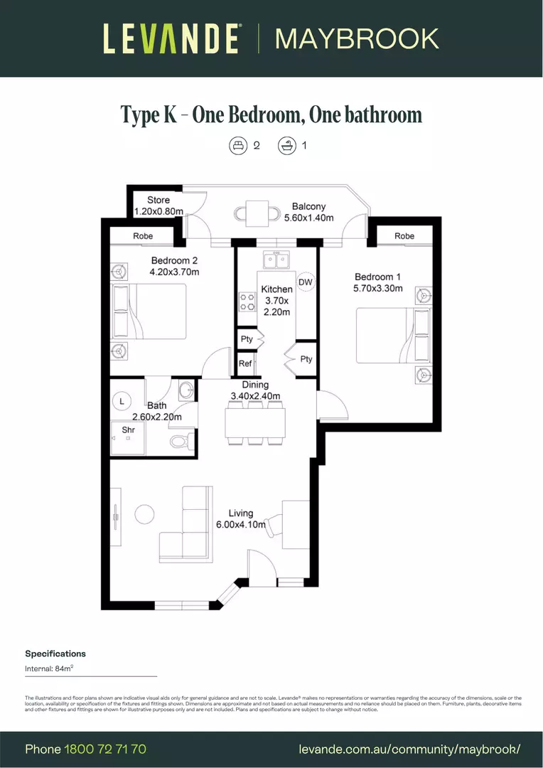 Two Bedroom| Unit 204