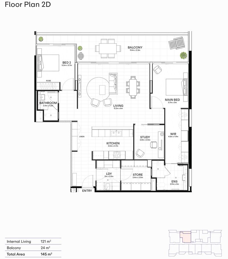 Elegant Apartment with Luxury Finishes and Views