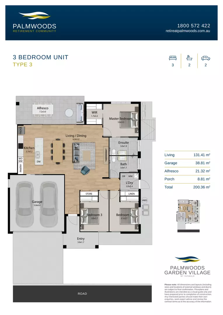 Unique, brand new 3-bedroom stand alone Unit