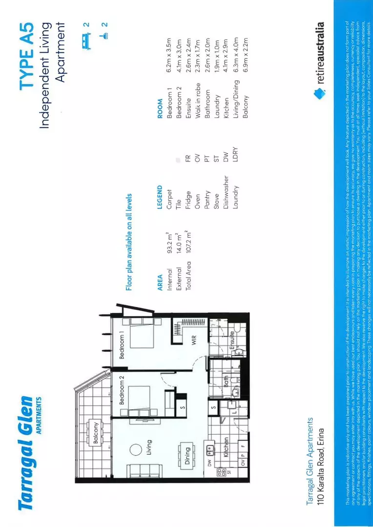 Well-positioned apartment boasting a roomy balcony