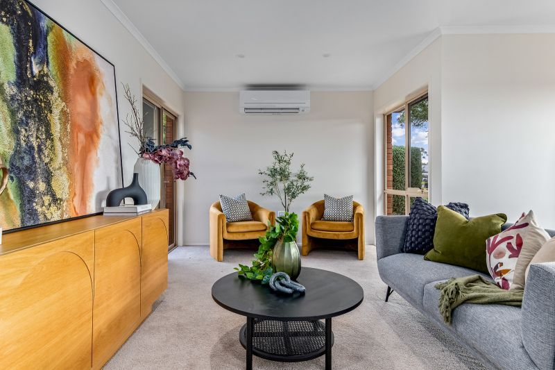 Rare north-facing corner home with garden views