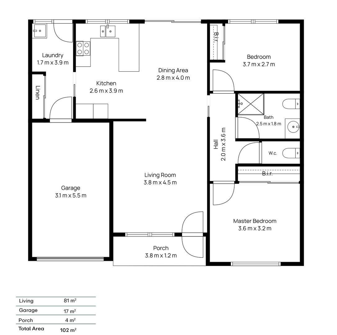 Corner Position with Room to Relax