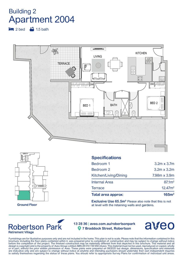 Ground floor two-bedroom apartment