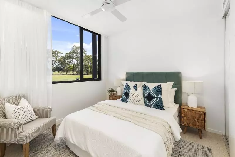 South-facing apartment with stunning Burleigh Golf Course views