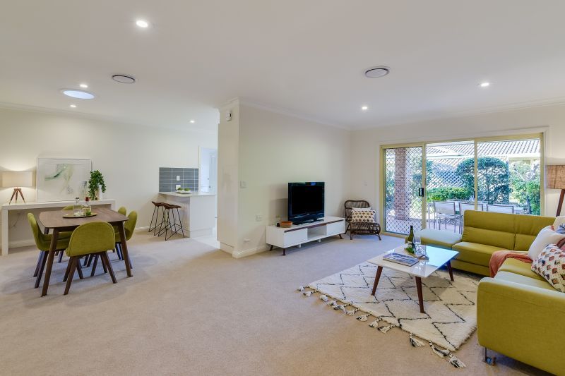 East facing Patio, perfect for the Entertainer