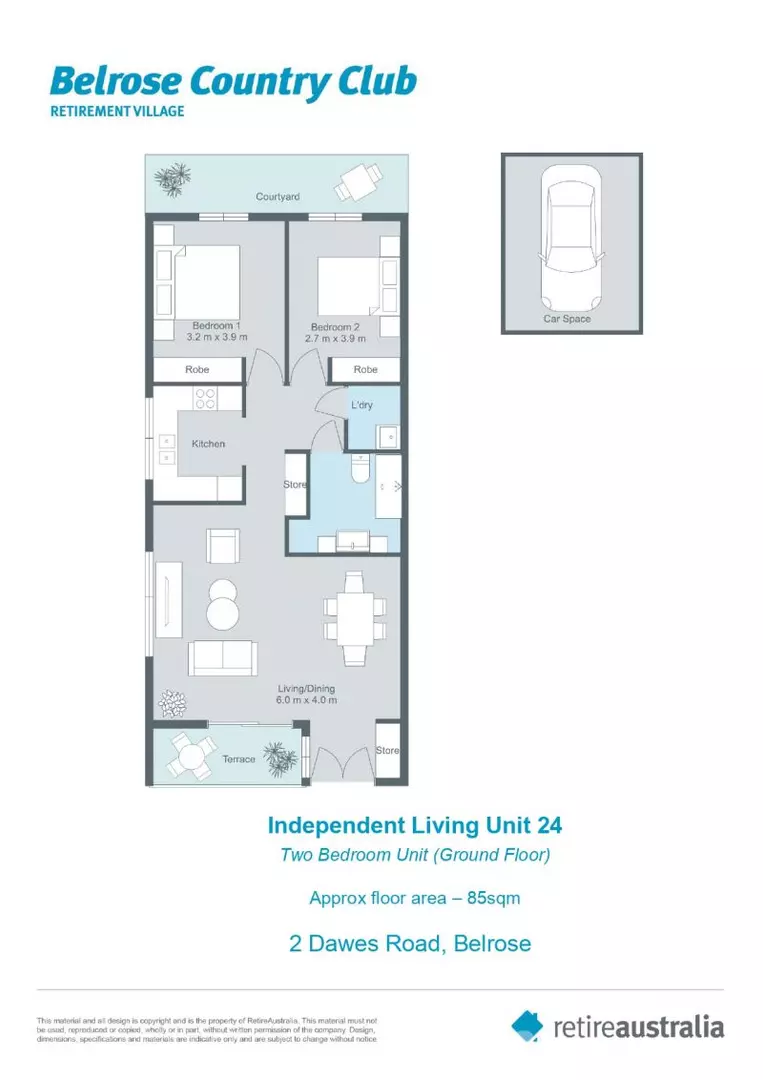 Ideally located, stylish ground floor unit near the Clubhouse.