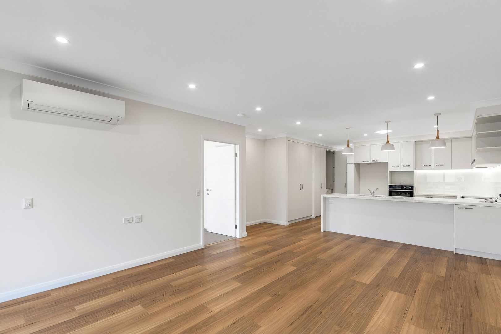 Modern two-bedroom villa with a stylish Paterson design, featuring vinyl flooring