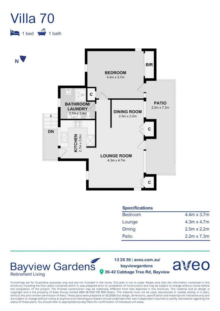 Abundance of natural light in a great location
