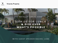 You are invited to an exclusive Natrium Coral Cove Discovery Session.