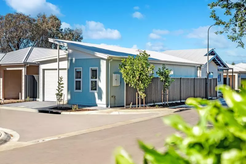 light-filled 2 bed home with skillion roof