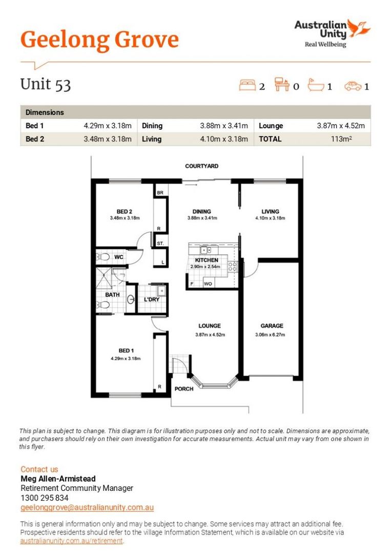 Wonderfully spacious retirement option!