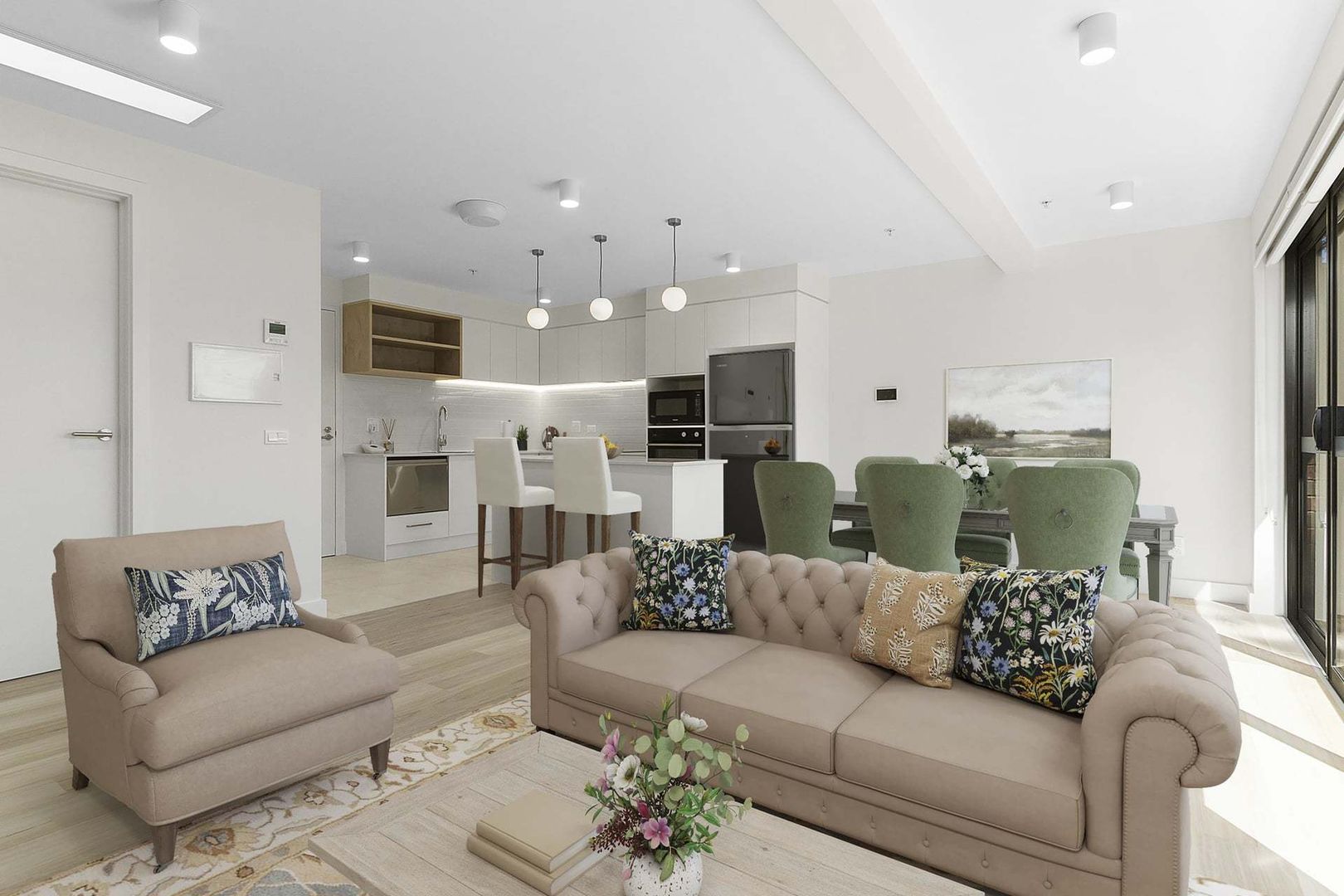 Stunning new and spacious north-facing apartment