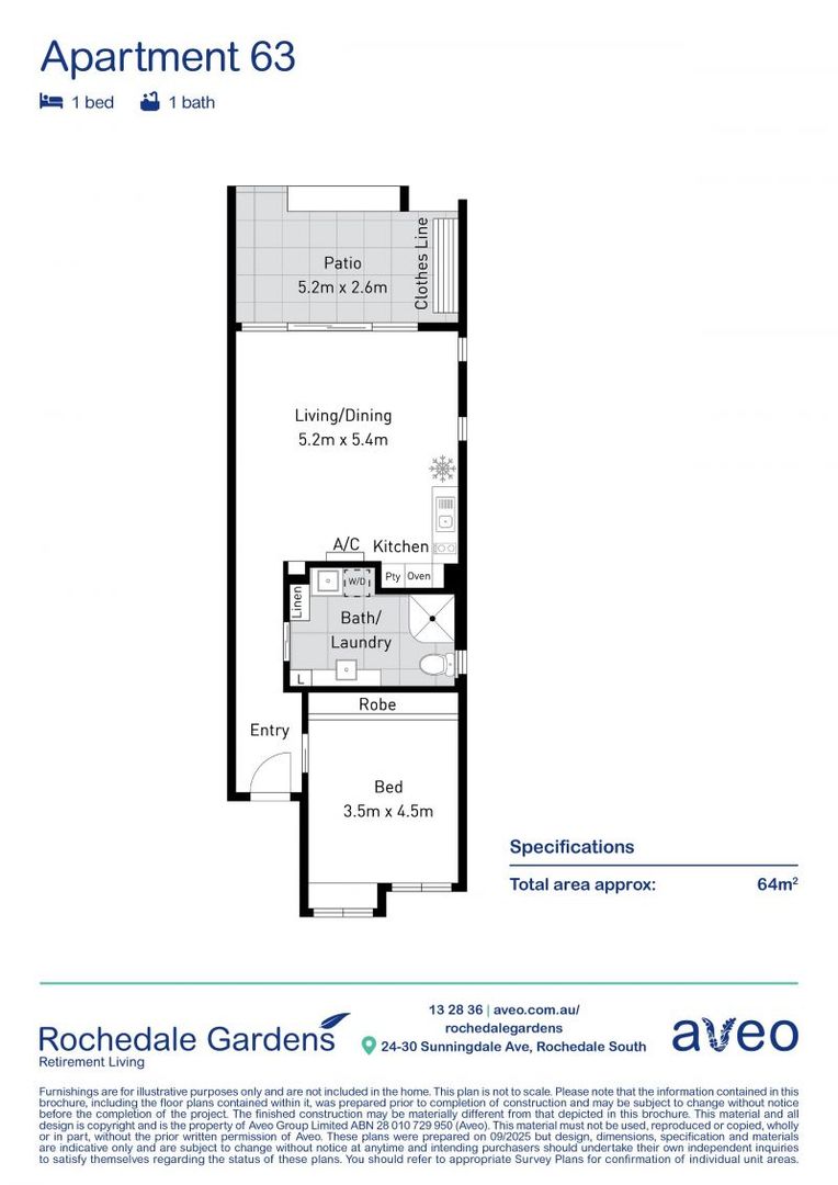 Beautiful one-bedroom apartment