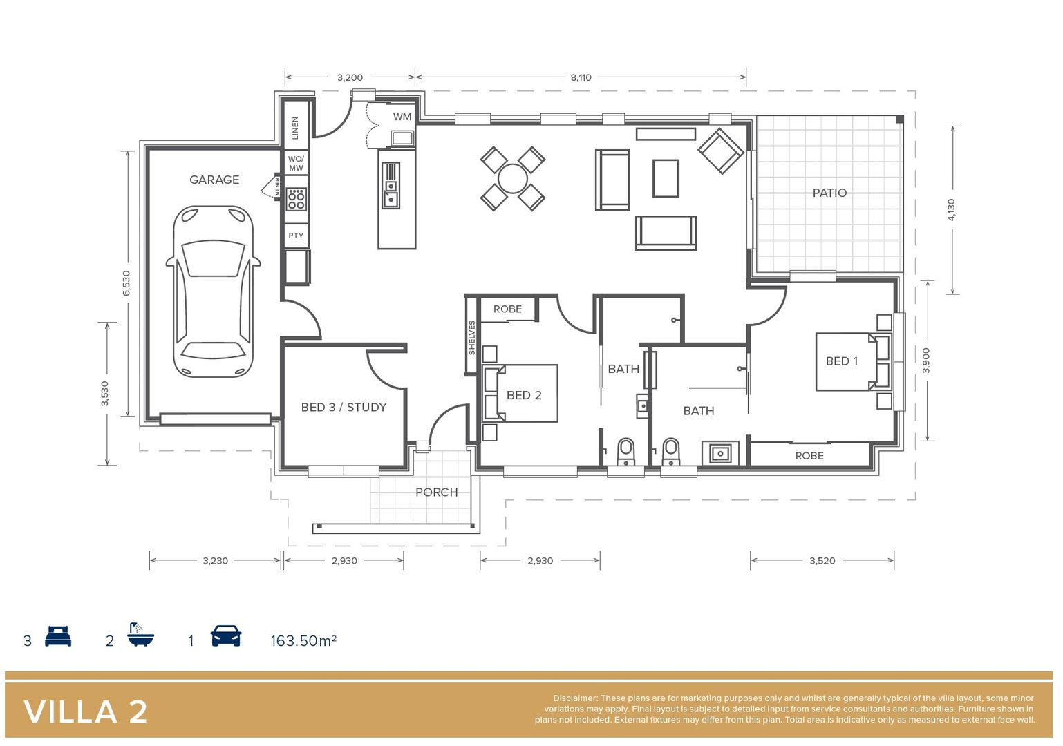 Villa 2 'Campbell' Design