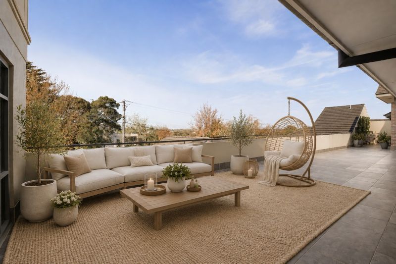 Premium two-bedroom apartment with a private courtyard