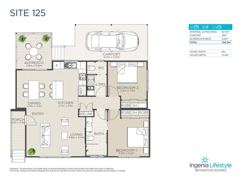 Brand new 2 bedroom home in a peaceful community