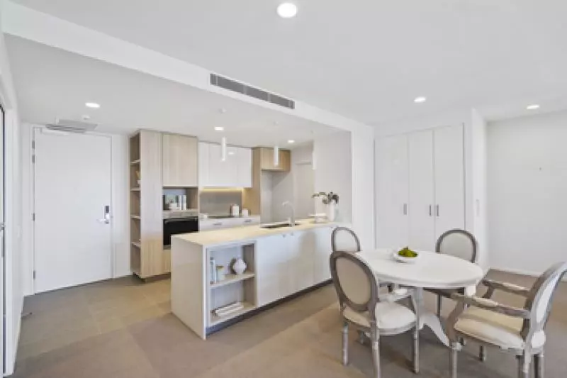 Light-filled north-facing terrace with bowling green views