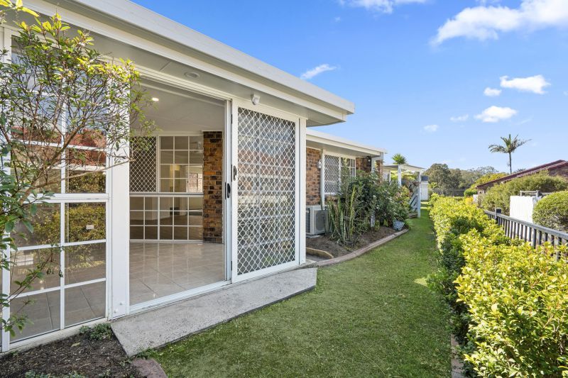 Beautiful two-Bedroom villa with sun-drenched sunroom featuring one bathroom plus a separate toilet.