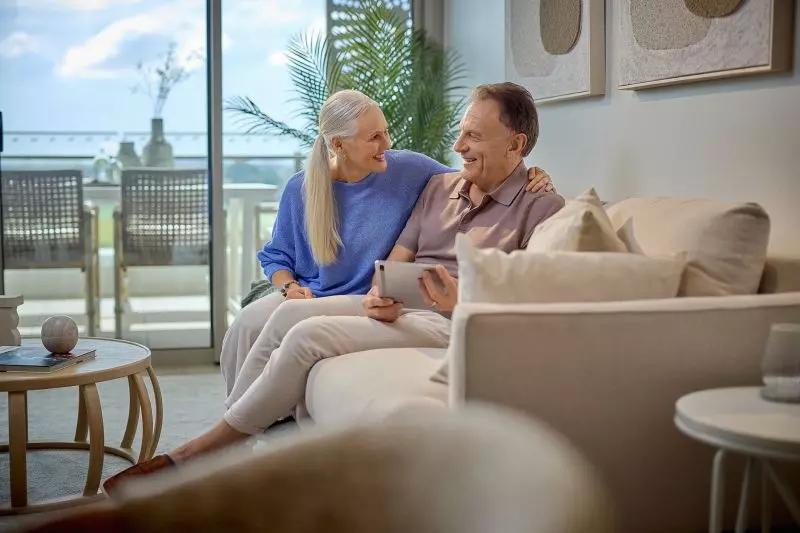 East-Facing Apartment with Patio Living