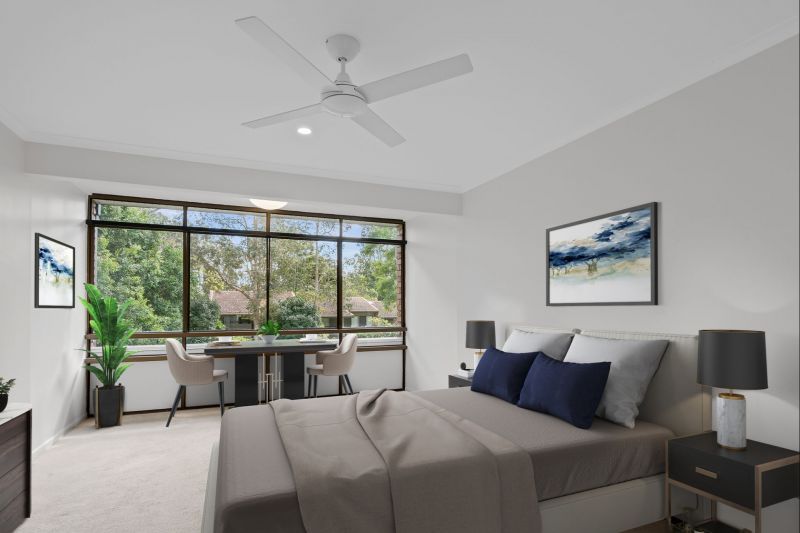 Serene top-floor apartment in a prime community location