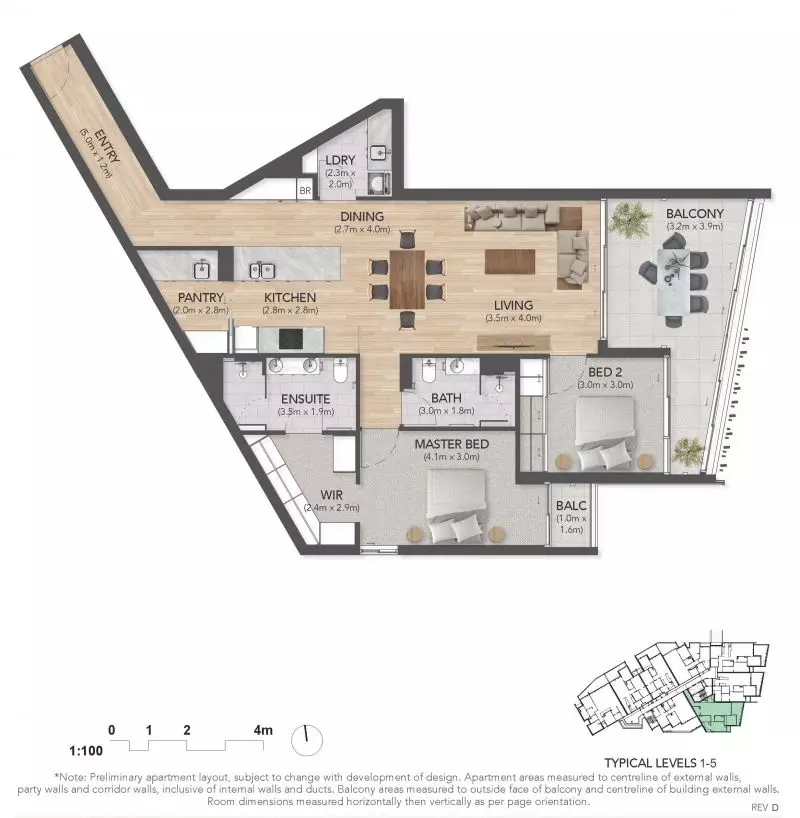 Last two-bedroom apartment in Taylor