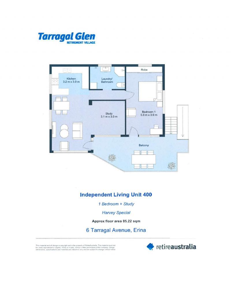 Independent living close to village amenities