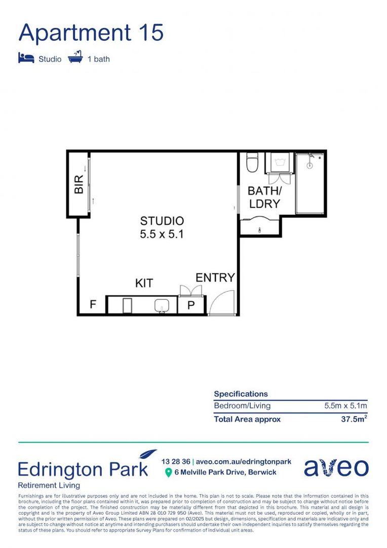 Newly renovated studio apartment