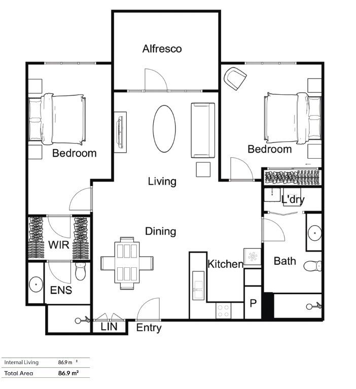 Refurbished Living Spaces and Top Location