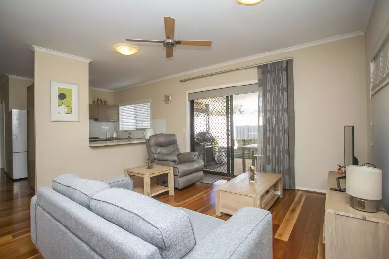 Open plan living situated on a large, elevated block.