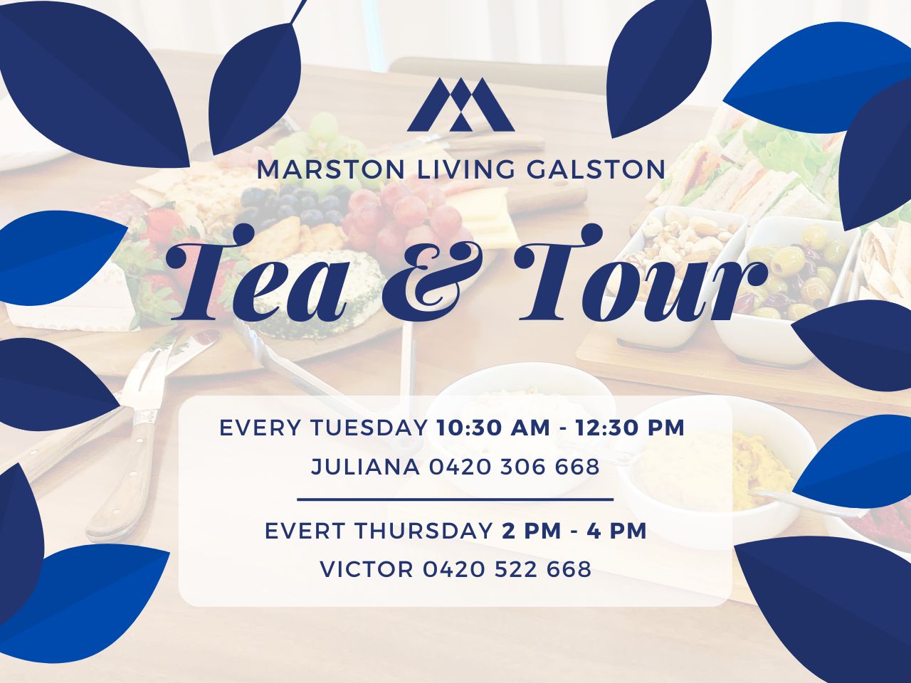 Tea and Tour, every Tuesday & Thursday